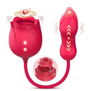 Vibrador Bullet Vai Vem e Simulador de Oral com Linguinha OU Sugador - IMMORTAL FLOWER 5 S-Hand