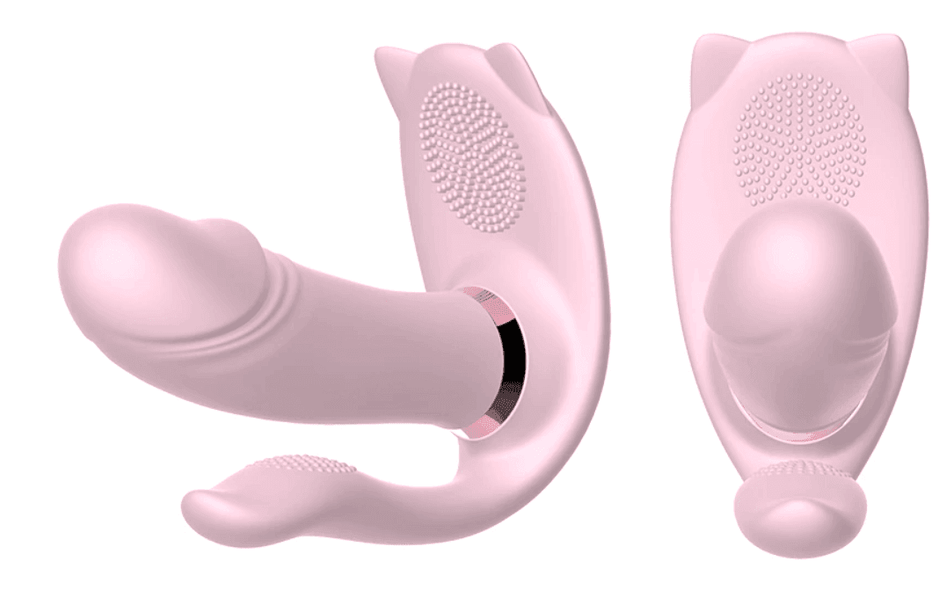 Vibrador de Clitóris, Ponto G e Ânus com Aquecimento Inteligente - Cute Cat - Libertina Sex Shop - aquecimento, bluetooth, Calcinha Vibratoria, casais, controle, estimuladorclitoris, mulheres, vibrador, Vibrador Feminino - Sex Shop Vibradores