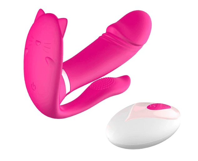 Vibrador de Clitóris, Ponto G e Ânus com Aquecimento Inteligente - Cute Cat - Libertina Sex Shop - aquecimento, bluetooth, Calcinha Vibratoria, casais, controle, estimuladorclitoris, mulheres, vibrador, Vibrador Feminino - Sex Shop Vibradores