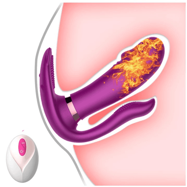 Vibrador de Clitóris, Ponto G e Ânus com Aquecimento Inteligente - Cute Cat - Libertina Sex Shop - aquecimento, bluetooth, Calcinha Vibratoria, casais, controle, estimuladorclitoris, mulheres, vibrador, Vibrador Feminino - Sex Shop Vibradores