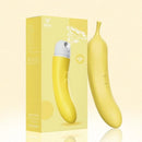 Vibrador de Ponto G com Sugador de Clitóris - Dibe Abby Banana - Libertina Sex Shop - air pulse, mulheres, sugador, vibrador banana, vibrador dibe abby banana, vibrador e sugador de clitóris, vibrador feminino banana - Sex Shop Vibradores
