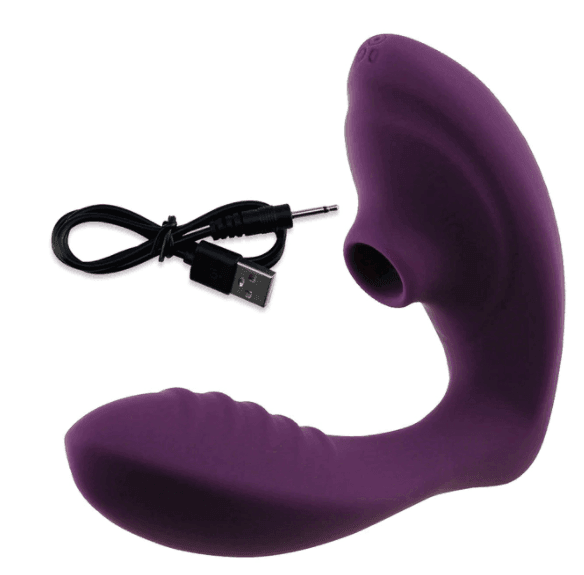 Vibrador de Ponto G e Sugador de Clitóris com 10 Níveis - Absolut - Promo - Libertina Sex Shop - black friday - Sex Shop Vibradores