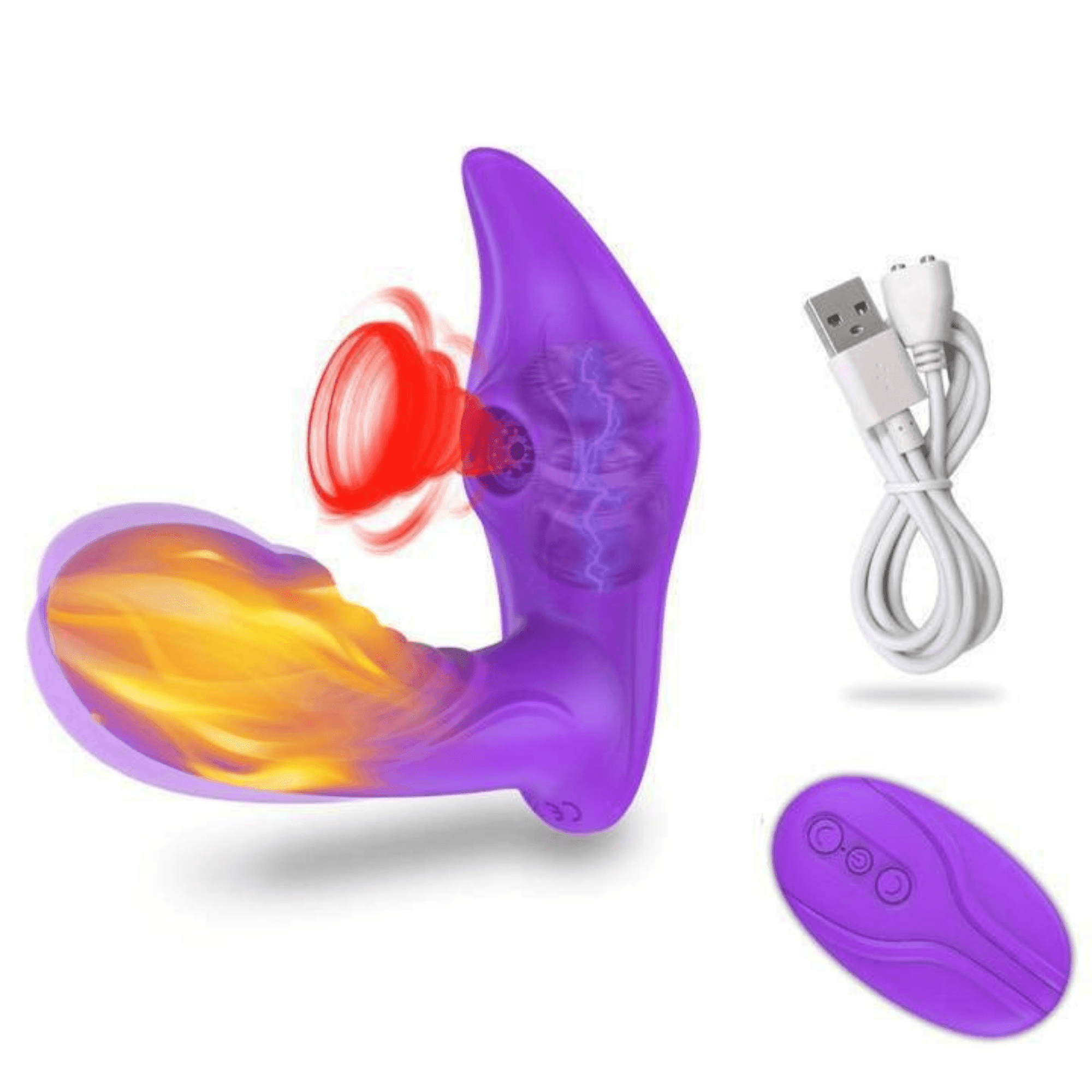 Vibrador de Ponto G e Sugador de Clitóris com Controle Remoto a Distância - Trust Loving - Libertina Sex Shop - aquecimento, blackfriday22, bluetooth, calcinha vibratória, casais, controle, estimuladorclitoris, mulheres, sugador, sugador de clitóris, vibrador, vibrador de ponto g, Vibrador Feminino - Sex Shop Vibradores