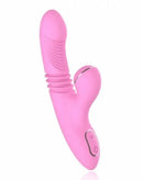 Vibrador de Ponto G Vai e Vem e com Sucção - Olivia DIBE - Libertina Sex Shop - jack rabbit vai e vem, rabbit consolo, rabbit ponto g, rabbit vai e vem, sucção de clitóris, suga clitoris, sugador de critores, sugador feminino, vibrador com penetração, vibrador rabbit, vibrador sugador - Sex Shop Vibradores