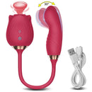 Vibrador de Rosa com Sugador de Clitóris & Estimulador de Ponto G - RoseNuo