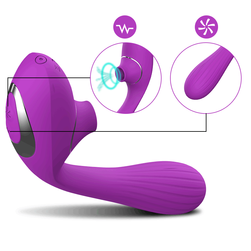 Vibrador e Sugador - DINA NVTOYS - Libertina Sex Shop - blackfriday22, lançamento, mulheres, sugador, vibrador - Sex Shop Vibradores