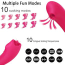 Vibrador Feminino com Sugador de Clitóris e Simulador de Sexo Oral c/ Controle Remoto - Libertina Sex Shop - bluetooth, casais, controle, maisvendidos, mulheres, sugador, vibrador - Sex Shop Vibradores