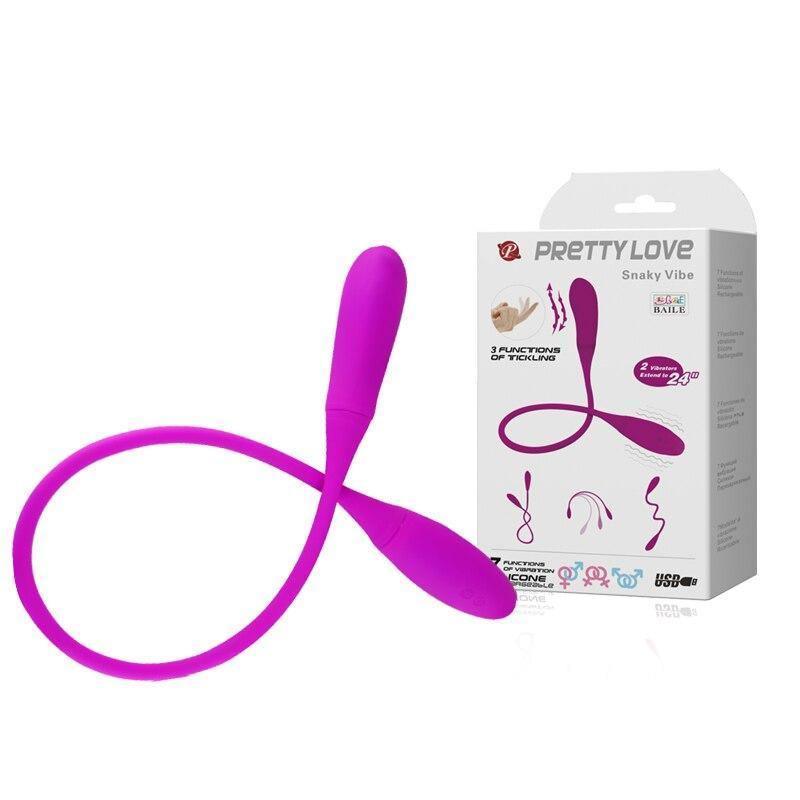 Vibrador Feminino de Duas Pontas Pretty Love Snaky Vibe - Libertina Sex Shop - lgbt, mulheres, vibrador, vibrador com duas pontas, vibrador de duas pontas - Sex Shop Vibradores