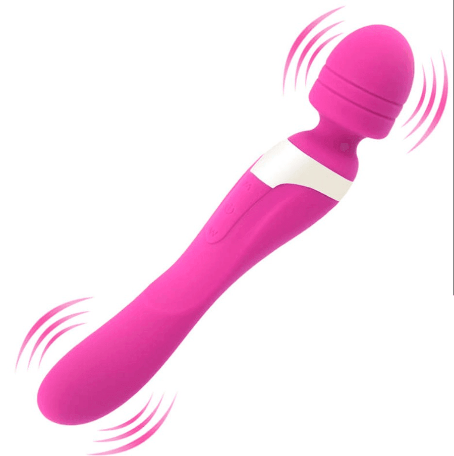 Vibrador Feminino Duplo Varinha Mágica e Consolo - MagicMic