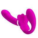 Vibrador Strapless com Dupla Usabilidade e 12 Modos Vibrativos - Valerie Pretty Love - Libertina Sex Shop - Strapless, vibrador calcinha peniana, vibrador feminino ativo, vibrador mulher ativa, vibrador penis, vibrador strapless - Sex Shop Vibradores