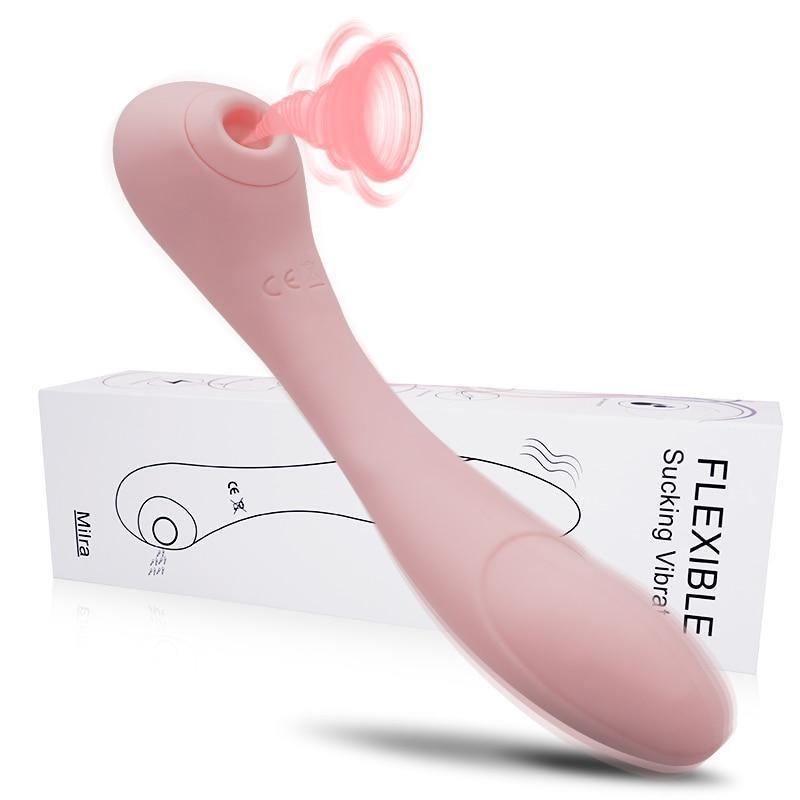 Vibrador Varinha Mágica com Sugador de Clitóris - TwoLoving - Libertina Sex Shop - mulheres, sugador, vibrador - Sex Shop Vibradores