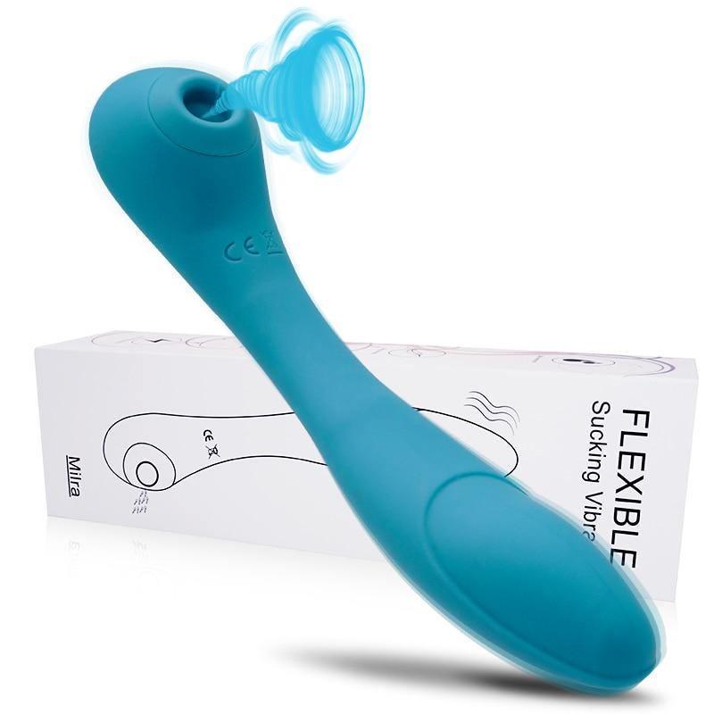 Vibrador Varinha Mágica com Sugador de Clitóris - TwoLoving - Libertina Sex Shop - mulheres, sugador, vibrador - Sex Shop Vibradores