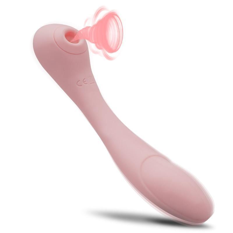 Vibrador Varinha Mágica com Sugador de Clitóris - TwoLoving - Libertina Sex Shop - mulheres, sugador, vibrador - Sex Shop Vibradores