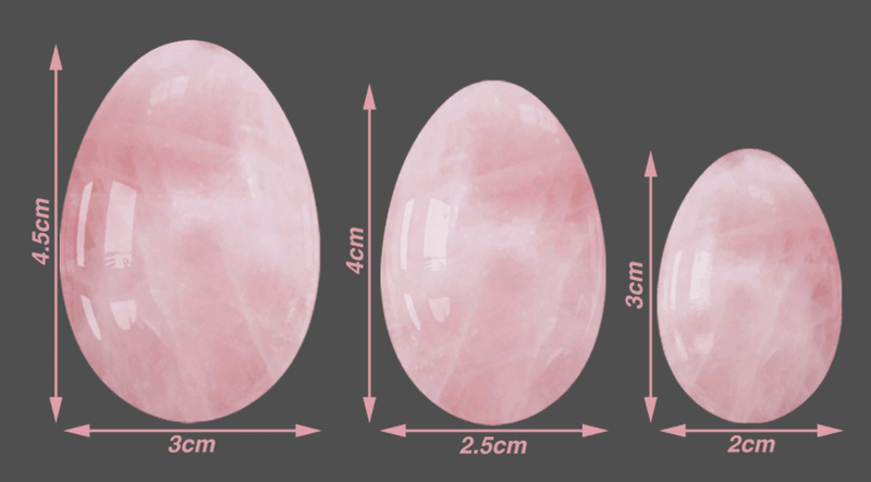 Yoni Egg de Quartzo Rosa - Fortalecedor dos Músculos Vaginais - Libertina Sex Shop - acessórios - Sex Shop Vibradores